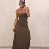 Abito LUCY  verde militare