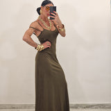 Abito LUCY  verde militare
