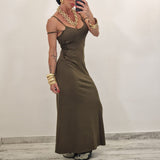 Abito LUCY  verde militare