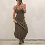 Abito LUCY  verde militare