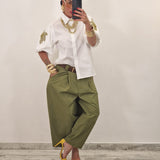 Pantalone STEVEN verde militare
