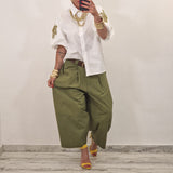 Pantalone STEVEN verde militare