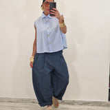 Camicia LILLY righe celeste