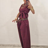 Pantalone STEVEN bordeaux