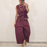 Pantalone STEVEN bordeaux