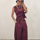 Pantalone STEVEN bordeaux