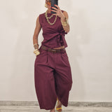 Pantalone STEVEN bordeaux