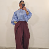 Maglia DAMI celeste con righe multicolore