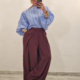 Maglia DAMI celeste con righe multicolore