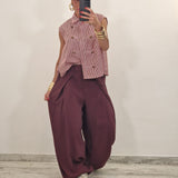 Camicia REBE righe bordeaux