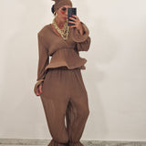 Coordinato KIKU marrone