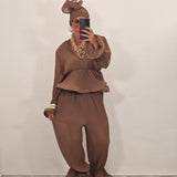 Coordinato KIKU marrone