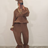 Coordinato KIKU marrone
