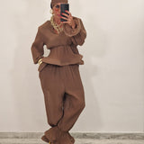 Coordinato KIKU marrone