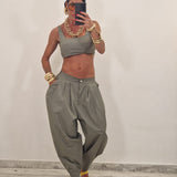 Top FASHION verde militare