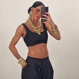 Top FASHION nero