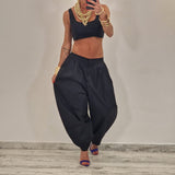 Top FASHION nero