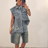 Coordinato in denim MUVE