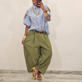 Camicia PALMAS righe celeste