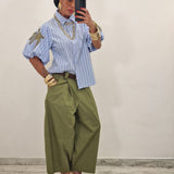 Camicia PALMAS righe celeste