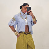 Camicia DUNE righe bianca
