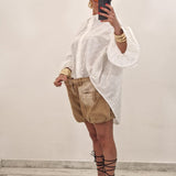 Pantaloncino di jeans NUVOLA camel