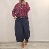 Camicia SHAILA rossa e blu