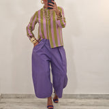 Camicia SOL glicine e verde