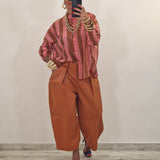 Camicia PINK fuxia e marrone