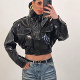 Giubbino in ecopelle SHAILA nero