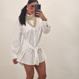 Maxi camicia CELESTIAL bianca