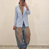 Blazer DESY celeste polvere