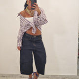 Camicia PILAR quadri glicine
