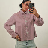 STELLA bordeaux striped shirt PREZ (Copy)