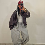 Giubbino in ecopelle NEW YORK vinaccia