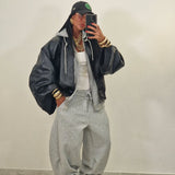 Giubbino in ecopelle NEW YORK nero