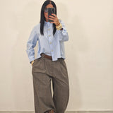 Pantalone BOB  pied de poule grigio