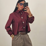 Camicia LUCE bordeaux