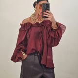 Camicia MARGOT bordeaux