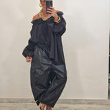 Pantalone in ecopelle LOLA nero