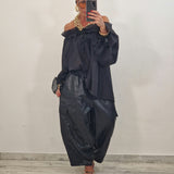 Pantalone in ecopelle LOLA nero