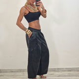 Pantalone in ecopelle LOLA nero