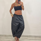 Pantalone in ecopelle LOLA nero