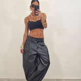 Coordinato in ecopelle KIMBERLY nero
