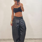Coordinato in ecopelle KIMBERLY nero