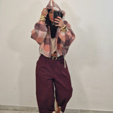 Giubbino ISLY quadri rosa