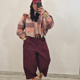 Giubbino ISLY quadri rosa