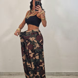 Pantalone JAM camouflage marrone