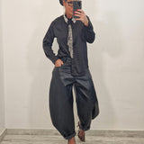 Pantalone in ecopelle STACY nero