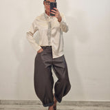 Pantalone in ecopelle STACY marrone